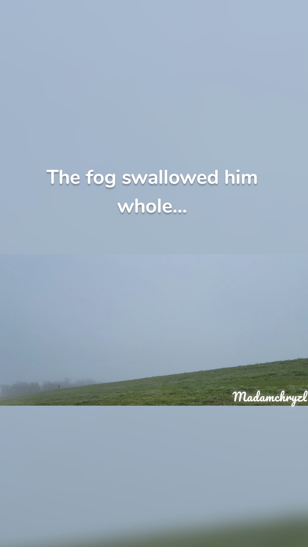The fog swallowed him whole... Madamchryzl 