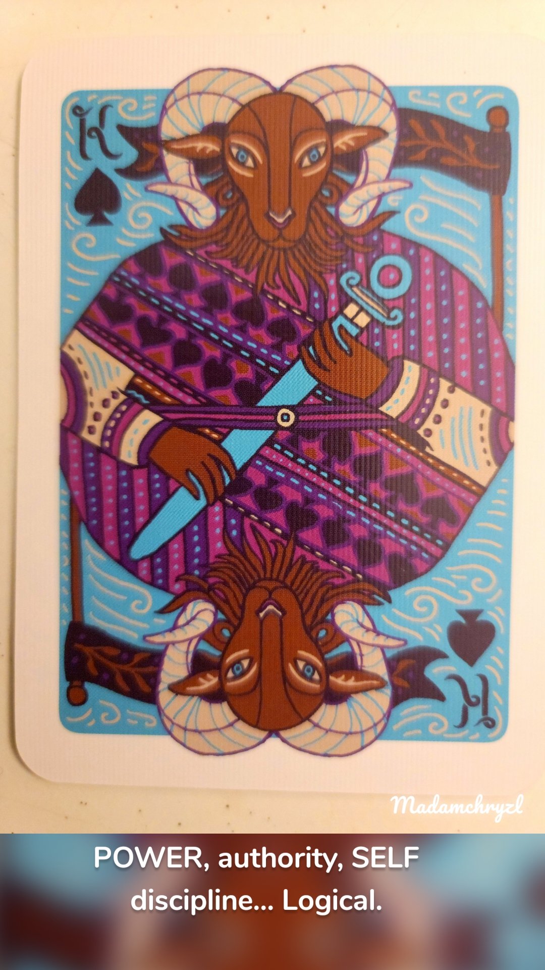 POWER, authority, SELF discipline... Logical. Madamchryzl 